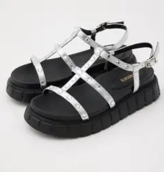 STACCATO スタッカート　ビジューストーンサンダル　24 未使用　キラキラのサムネイル