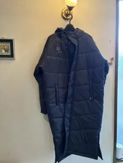 hummel フード付きベンチコート 紺　着用なく新品に近い