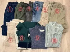 140 キッズ服　まとめ売り（シャツ・パンツ）