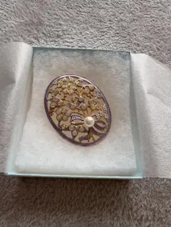 本真珠　ブローチ