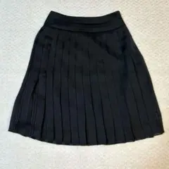 ELLE　膝丈　プリーツスカート　セレモニー　ブラック　38　日本製　春夏