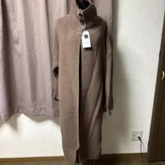 ブラウンロングカーディガンコート