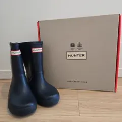 HUNTER ブラック レインブーツ UK8(16cm)