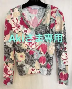 BLUMALINEの花柄ビーズ装飾カーディガンのサムネイル