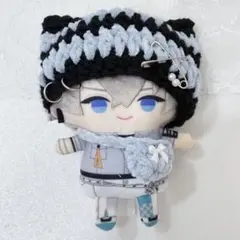 にじぱぺっとボーダー猫耳ニット帽 ショルダーバッグセット y2k