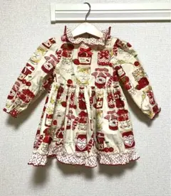 本日限定価格シャーリーテンプル ジャム瓶プリント ワンピース 80