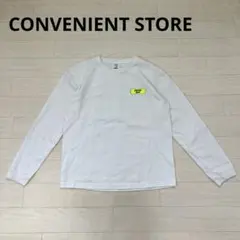 CONVENIENT STORE 長袖カットソー バックイラスト ホワイト M
