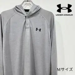 UNDER ARMOUR アンダー　グレー フード付き Mサイズ　ヒートギア