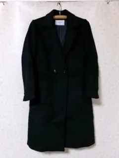 90202 OPAQUE.CLIP ワールド　ロングコート　紺　36/S