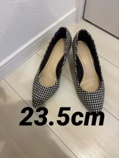 GU パンプス　千鳥柄　23.5cm