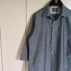 SHIPS　Herdmans　コットン・リネン　七分袖　シャツ　XL　日本製のサムネイル