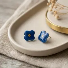 【閉店SALE】作家様ハンドメイドピアス 未使用品 花