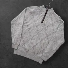 ハーフジップニットシンプルライフ