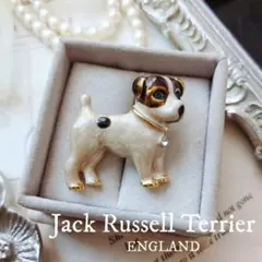 イギリス 犬 ジャック ラッセル テリア ブローチ ドッグ アニマル エナメル