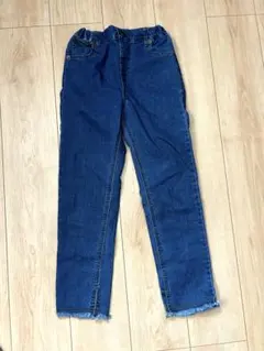 【ボニー様限定】デニムブルー スリムパンツ　XL 130〜140