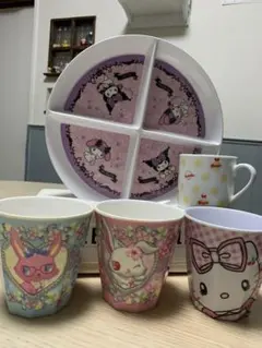 サンリオ　メラミン食器セット