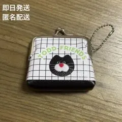 【新品未使用】mojojojo PVCがま口ポーチ 黒