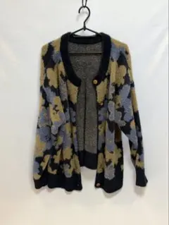 花柄デザイン カーディガン サイズFのサムネイル