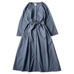 2020✨ エスマックスマーラ ベルト付 ロングワンピース 40 ブルーグレー