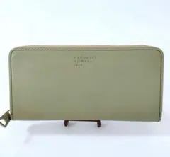 未使用 MARGARET HOWELL idea ラウンドファスナー 財布　緑のサムネイル