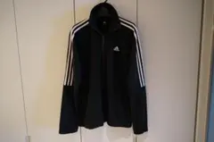 adidas アディダス トラックジャケット ジャージ ブラック Oサイズ 美品