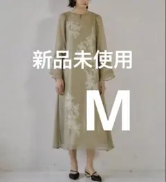 レースバイカラーエプロンワンピース ホワイト lillilly リルリリー