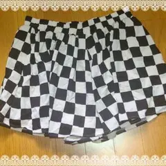 セシルマクビー☆ブロックチェック柄キュロット☆