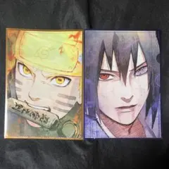 NARUTO ミニクリアファイルコレクション　うずまきナルト　うちはサスケ