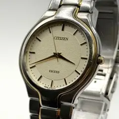 稼働品　シチズン CITIZEN サファイア風防　エクシード ユーロス クォーツ