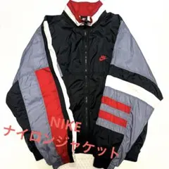 NIKE ナイキ ナイロンジャケット ビックシルエット　クレイジーパターン　古着
