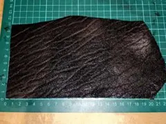 ・はーぷ　しーるレザー　・黒　マット ・二つ折りお財布サイズ　本革アジャラシ3