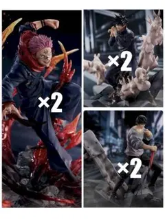 呪術廻戦 FIGURIZMα　宿儺　伏黒恵　伏黒甚爾　フィギュア3種　6点セット