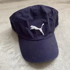 PUMA ネイビー キャップ ロゴ刺繍