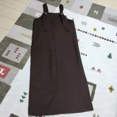Discoat ディスコート ♡ブラウン ワンピース ジャンパースカート ロング