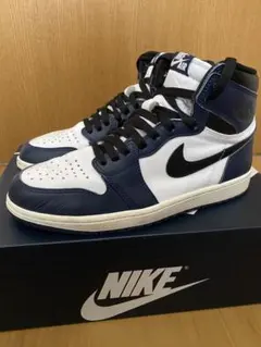 NIKE Air Jordan 1 ホワイト/ネイビー