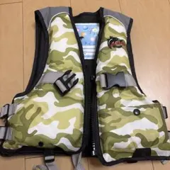 迷彩ライフジャケット 調整可能