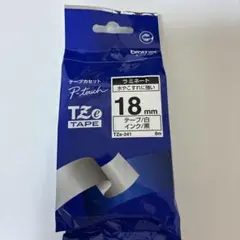 【brother純正】ピータッチ ラミネートテープ （白地/黒文字 18mm）のサムネイル