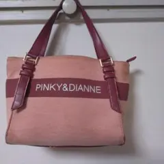 PINKY&DIANNE ハンドバッグ ピンク×ボルドーのサムネイル