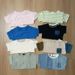 90cm ベビーTシャツ 半袖 8点まとめ売り