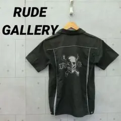 RUDE GALLERY ルードギャラリー 半袖シャツ 開襟 M 黒 フェードのサムネイル