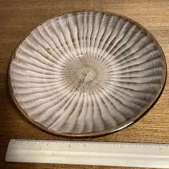 小鹿田(おんだ)焼　刷毛目　中皿のサムネイル