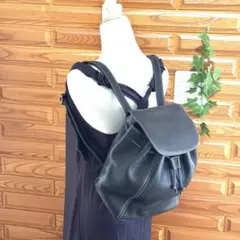 COACH オールドコーチ シボ革 リュックサック 黒 イタリア製 4911
