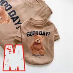 【最終処分セール】ペット服　犬服　くまちゃんトレーナー　モカ　M