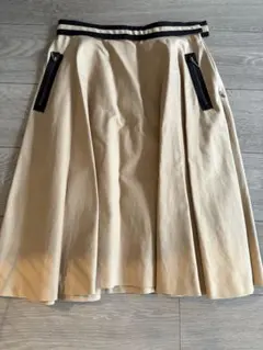 LANVIN en Bleu プリーツスカート ベージュ38未使用