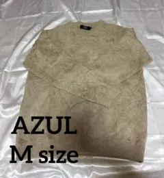 AZUL ベージュ クルーネックセーター Mサイズ