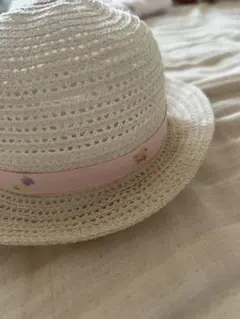 familiar ファミリア　ベビー　麦わら帽子　ピンク　女の子　45cm