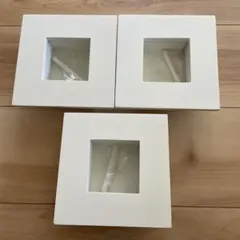 木製アレンジメントボックス ホワイト 3個セット