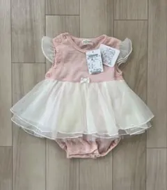 新品 kids zoo セレモニー チュール ロンパース ドレス ピンク 70