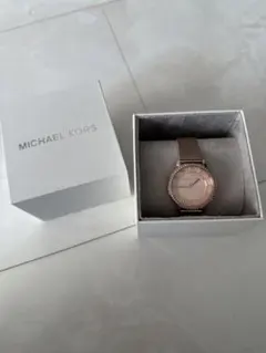新品保証書付きMICHAEL KORS ローズゴールド 時計