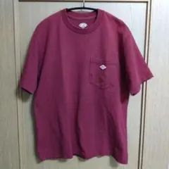 【レアカラー】DANTON コットンTシャツ size38 バーガンディのサムネイル